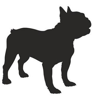 French Bulldog Silhouette Decal Sticker 