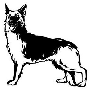 German Shepherd Decal Sticker 