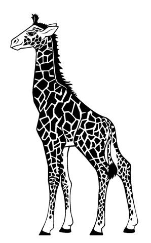 Giraffe v1 Decal Sticker 