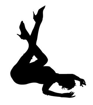 Girl Posing v6 Silhouette Decal Sticker 