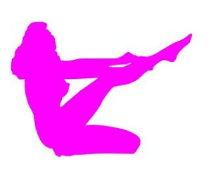 Girl Posing Silhouette v11 Decal Sticker 