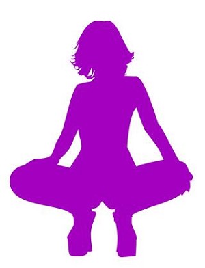 Girl Posing Silhouette v12 Decal Sticker 