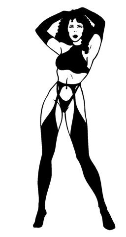 Girl in Lingerie Decal Sticker 