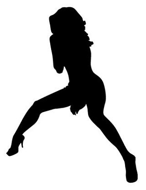 Girl with Legs Spread Decal Sticker 