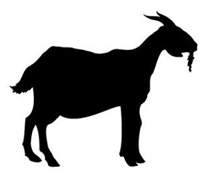 Goat Silhouette Decal Sticker 