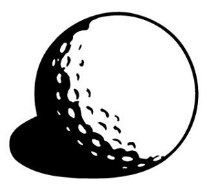 Golf Ball Decal Sticker 
