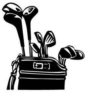 Golf Clubs v1 Decal Sticker 