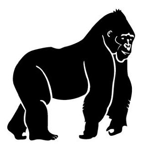 Gorilla Decal Sticker 