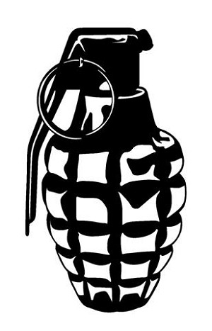 Grenade v1 Decal Sticker 