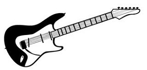 Guitar v1 Decal Sticker 