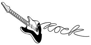 Guitar v2 Decal Sticker 