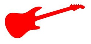 Guitar v3 Decal Sticker 
