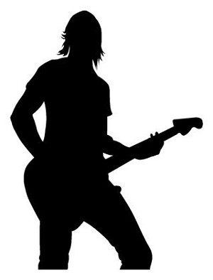 Guitarist v1 Decal Sticker 