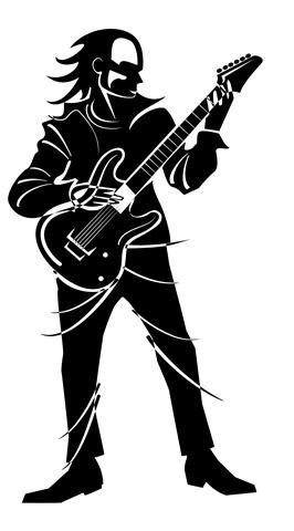 Guitarist v10 Decal Sticker 