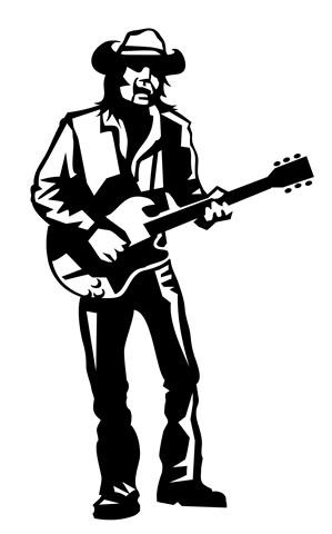 Guitarist v11 Decal Sticker 