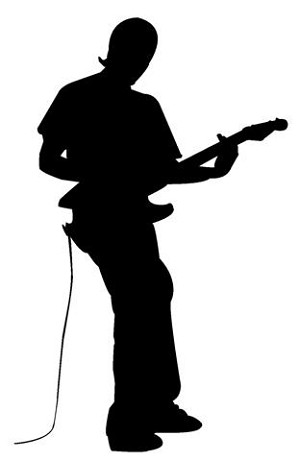 Guitarist v6 Decal Sticker 