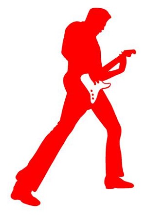 Guitarist v7 Decal Sticker 