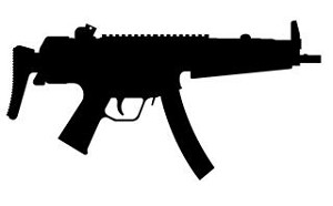 HK MP5 Silhouette Decal Sticker 