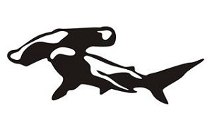Hammerhead Shark v2 Decal Sticker 