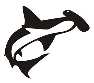 Hammerhead Shark v3 Decal Sticker 