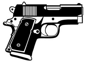 Handgun v4 Decal Sticker 
