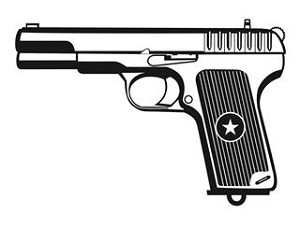 Handgun v8 Decal Sticker 