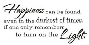 Happiness can be found in the Darkest of times Decal 