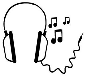 Head Phones Decal Sticker 