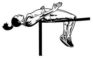 High Jump Female Decal Sticker 