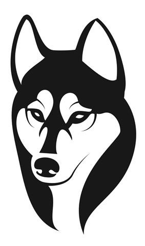 Husky Head v3 Decal Sticker 