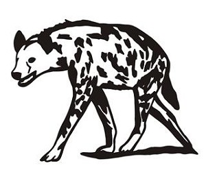 Hyena v2 Decal Sticker 