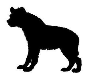 Hyena Silhouette Decal Sticker 