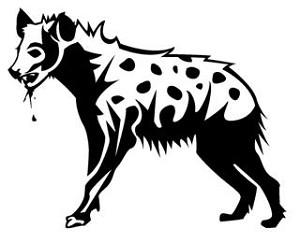 Hyena Decal Sticker 