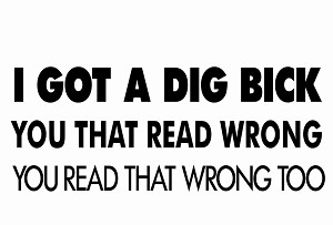 I Got A Dig Bick Decal Sticker 