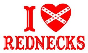I Love Rednecks Decal Sticker 