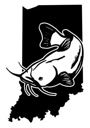Indiana Catfish Decal Sticker 