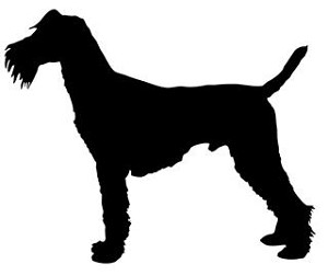Irish Terrier Silhouette Decal Sticker 