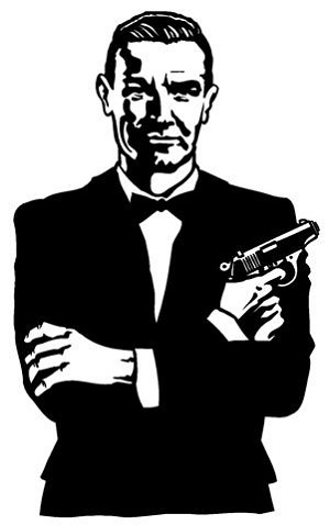 James Bond Decal Sticker 