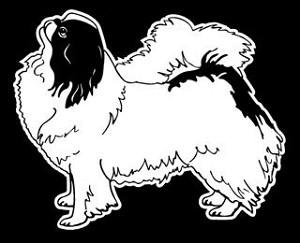 Japanese Chin Decal Sticker 