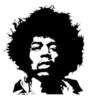 Jimmy Hendrix Decal Sticker 
