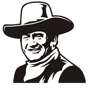 John Wayne v4 Decal Sticker 