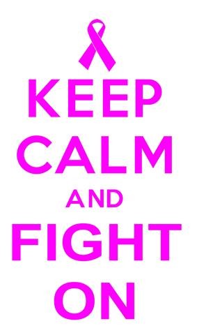 Keep Calm and Fight On Decal Sticker 