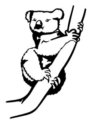 Koala Bear Decal Sticker 