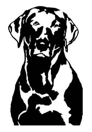 Labrador v4 Decal Sticker 