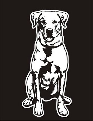 Labrador v5 Decal Sticker 
