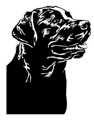 Labrador v6 Decal Sticker 