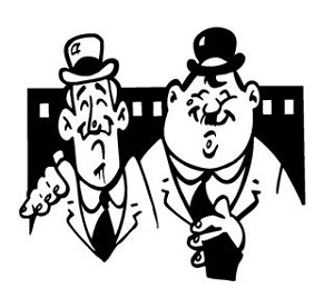 Laurel and Hardy Decal Sticker 