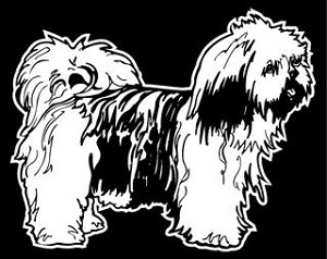 Lhaso Apso Decal Sticker 