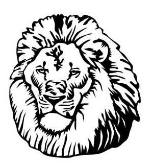 Lion Head v2 Decal Sticker 