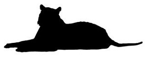 Lion Silhouette v4  Decal Sticker 